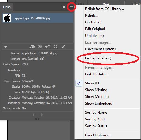 You are free to transfer the illustrator file to other devices without worrying about missing images. Embed files to an illustrator project - Graphic Design ...