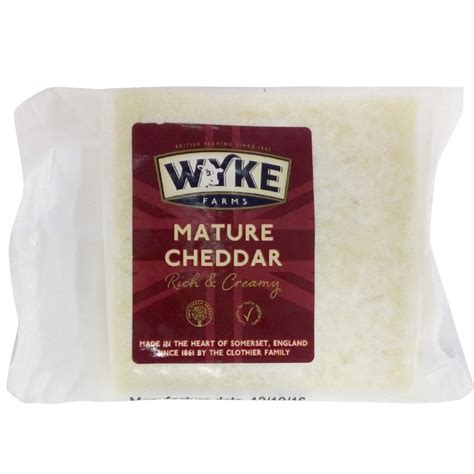 Mature Cheddar Cheese Wyke Farms 200gm Natures Soul