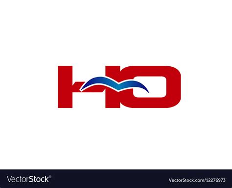Hq Logo Graphic Branding Letter Element Royalty Free Vector
