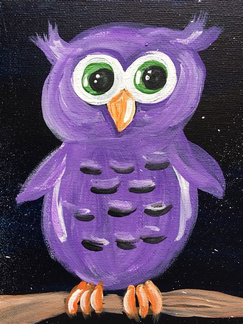 Easy Owl Painting Owl Always Love You Step By Step Painting