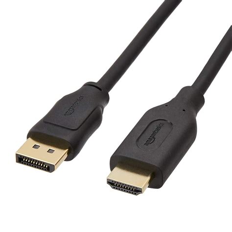 Amazon Basics Displayport To Hdmi Cable With Gold Plated Connectors 18