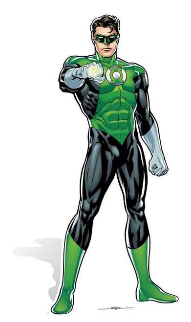 Green Lantern Comic Style Dc Comics Cardboard Cutout
