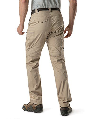 Cqr Mens Convertible Cargo Pants Water Repellent Hiking Pants Zip Off Lightweight Stretch Upf