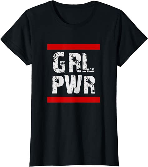 Womens Grl Pwr T Shirt Amazon Co Uk Fashion