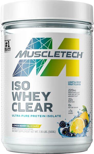 Muscletech Iso Whey Clear Bodybuilding And Sports Supplements