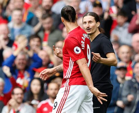 Zlatan Ibrahimovic Confronted By Lookalike Pitch Invader During