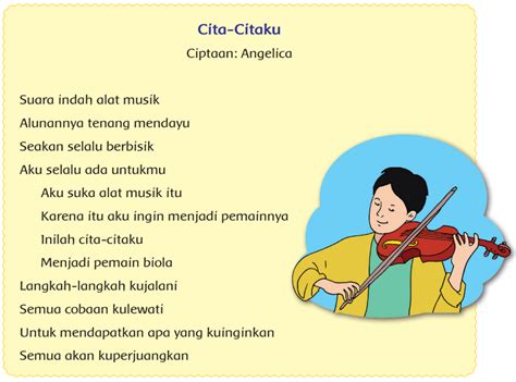 Yang harus kamu ketahui tentang menjadi koki restomart. Rima Puisi "Cita-citaku" (Halaman 17) - BELAJAR KURIKULUM 2013