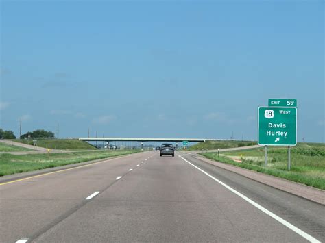 South Dakota Interstate 29 Northbound Cross Country Roads