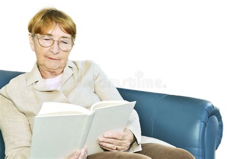 Old Woman Reading Book Stock Image Image Of Person Female 8439547