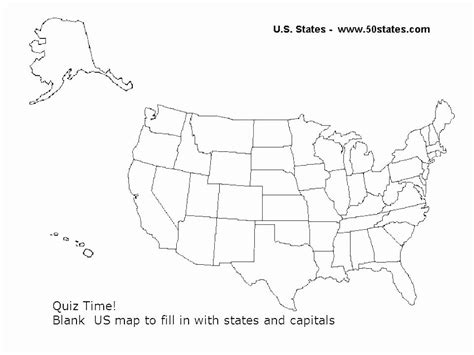 State Capitals Printable Quiz Free States And Capitals Worksheets In