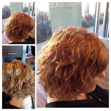 Collection Of Short Hair Loose Perm Before After Olaplex