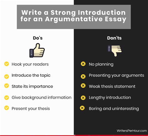 Writing An Introduction For An Argumentative Essay 10 Dos And Donts