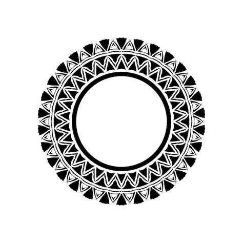 Premium Vector Tribal Geometric Mandala Vector Design Polynesian
