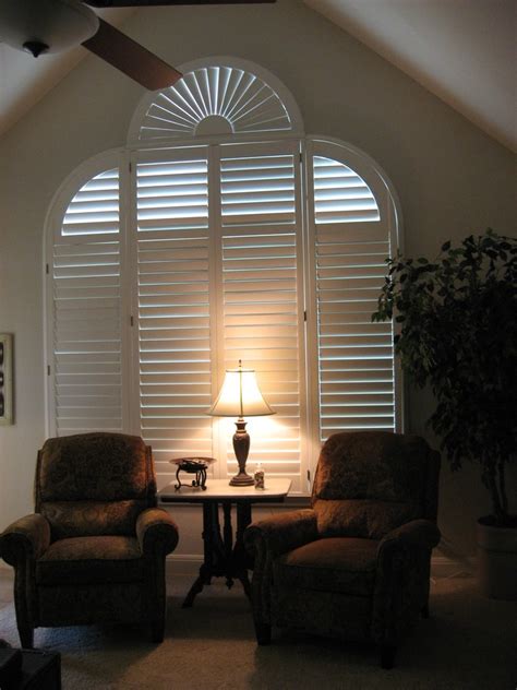 Odd Shaped Windows Traditional Living Room Houston By Blinds