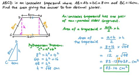 Calculating Area Of Trapezoid