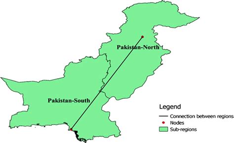 Division Of Pakistan Into Sub‐regions And Connections Between The