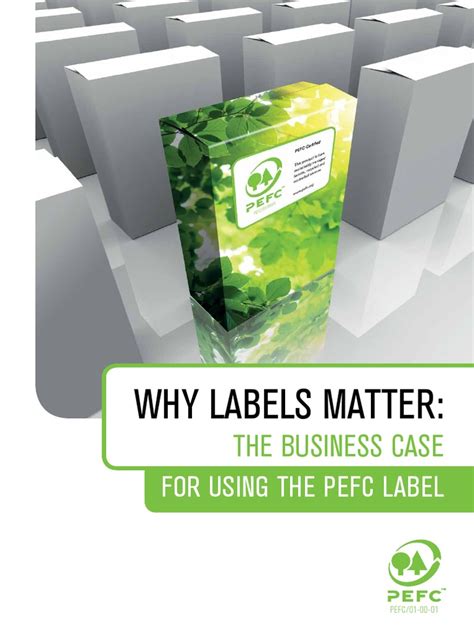 Pefc Why Labels Matter Pdf Sustainability Packaging And Labeling