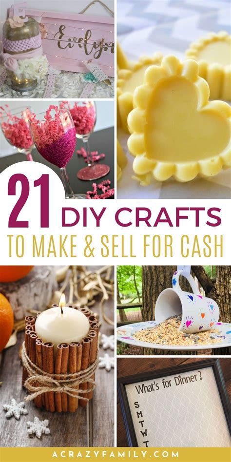 21 Diy Crafts To Make And Sell For Extra Cash Easy Crafts To Make Easy Crafts To Sell Diy