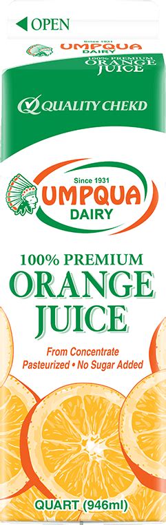 100 Premium Orange Juice Umpqua Dairy