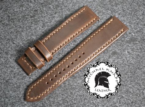 Brown Horween Chromexcel Leather Watch Strap Michael Knapp Leather