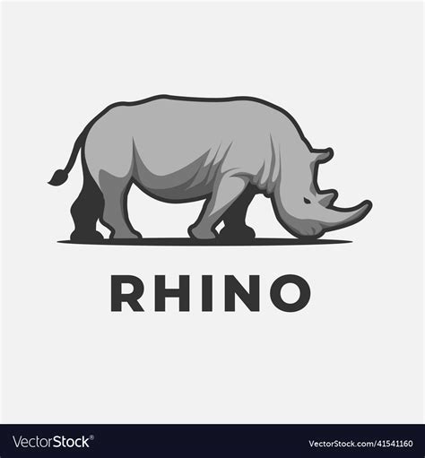 Rhino Icon Design Royalty Free Vector Image Vectorstock
