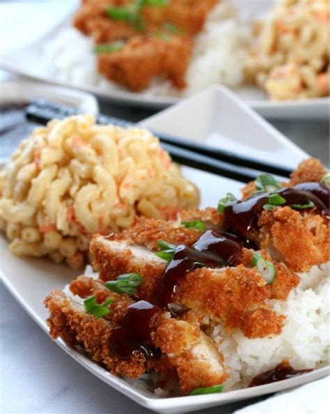 Cook 1 pound elbow macaroni (for really local hawaiian style, cook until soft and fat, but you can go al dente if you prefer). Hawaiian Style Chicken Katsu | Recipe | Katsu recipes ...