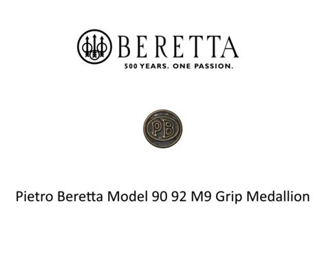 New Genuine Beretta Pietro Beretta Bp Logo Grip Emblem Medallion Model