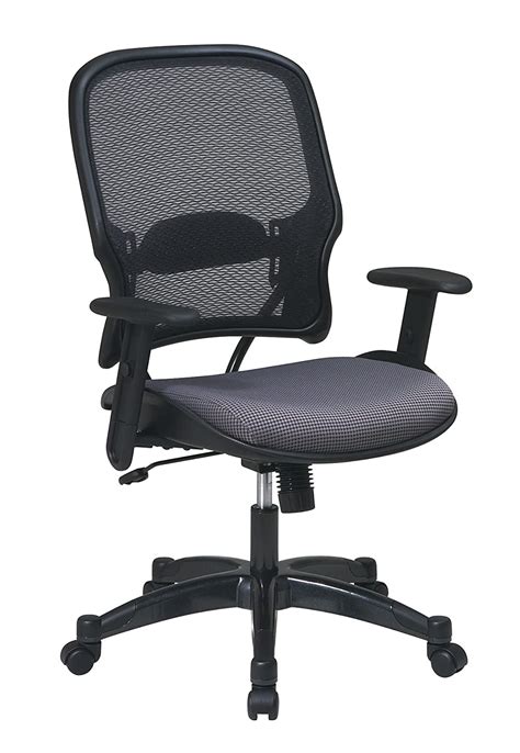 Ergonomic mesh office chair by komene. Professional Managers Chair with Air Grid Back and Fabric ...