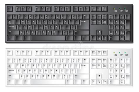 Keyboard Layout 101 Keys Stock Vector Illustration Of Keypad 4880099