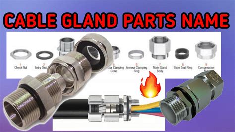 Cable Glands Parts Name Double Compression Gland Cable Termination