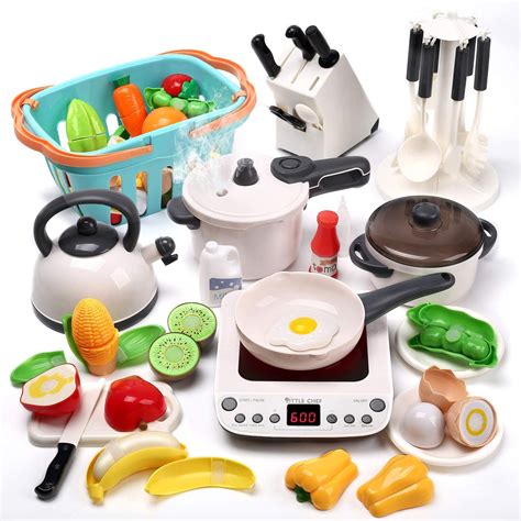 Kitchen Set For Kids 38 Pcs Toy Cooking Set With Cooking Utensils