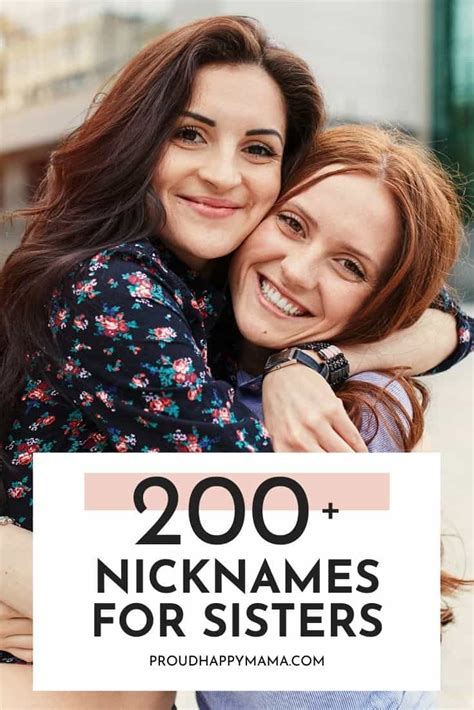 200 Nicknames For Sisters Cute And Funny