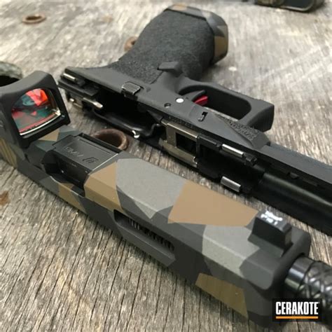 Custom Stippled Glock 17 In A Splinter Camo Finish By Thomas Riviere