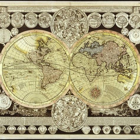 Classic World Map Postcard Arte De Mapa Mural Mapa Del Images And