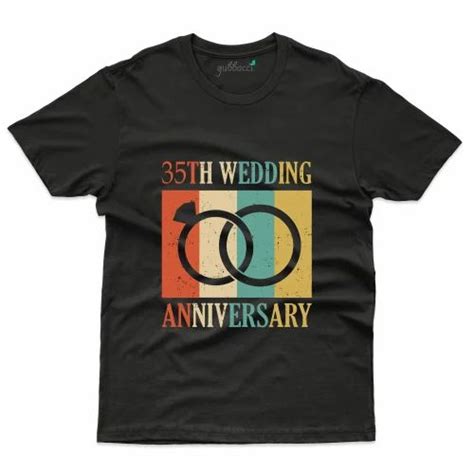 35th Wedding Anniversary T Shirt 35th Anniversary Collection At Rs