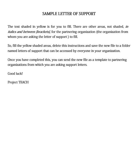 Support Letter For Medicaid Sample Hq Printable Documents