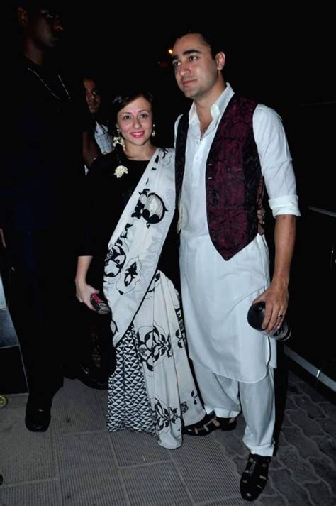 Actor Imran Khan With Wife Avantika During The Aamir Khan`s Diwali Party At His Residence In