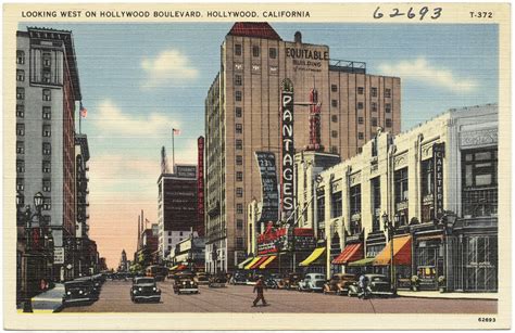 Hollywood is a neighborhood in the central region of los angeles, california. Looking west on Hollywood Boulevard, Hollywood, California… | Flickr