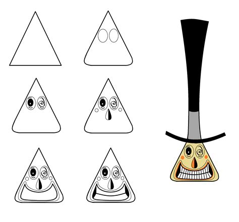 Jack skellington svg halloween svg the nightmare before christmas svg design files for cricut silhouette cut files layered and printandcut. Step-by-step to draw the Mayor from Nightmare Before ...