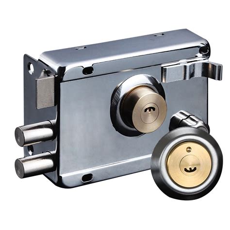 Exterior Iron Door Locks Security Anti Theft Lock Multiple Insurance