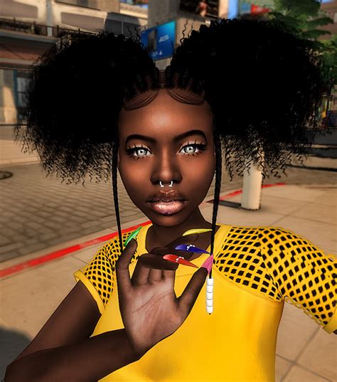 Kisai Buns Ebonix Sims 4 Black Hair Sims Hair Bun