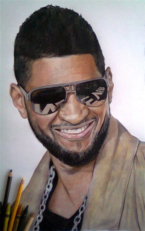 Usher Crayon Portrait By Ghosthorror On Deviantart