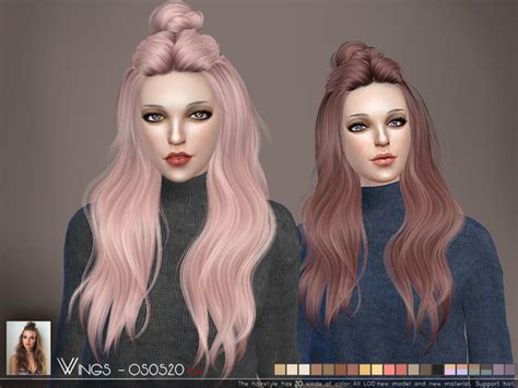 Os0520 Hair By Wings Sims At Tsr Sims 4 Updates