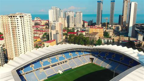 Batumi Georgia 2022 Vista Aérea Descendente Club De Fútbol Fc