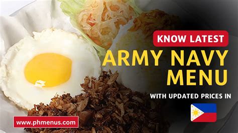 Army Navy Menu And Updated Prices In Philippines 2023