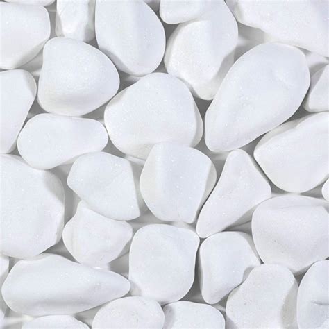 White Thasos Marble Pebbles Outdoor And General