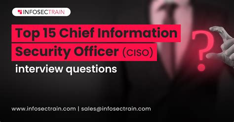 Prepare for success in your finance interview and secure the financial job opportunity. Top 15 Chief Information Security Officer (CISO) Interview ...