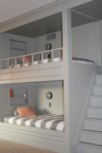 They don't occupy a lot place and can provide a good and quality organization in the kid's room. 26 Cool And Functional Built-In Bunk Beds For Kids - DigsDigs