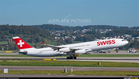 Hb Jmc Swiss Airbus A340 300 At Zurich Photo Id 1390694 Airplane