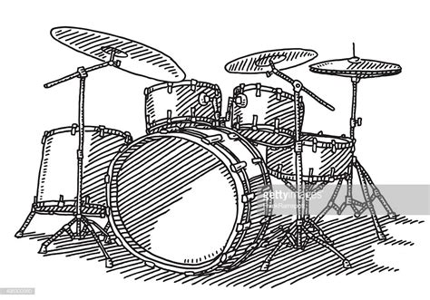 Drum Kit Sketch At Paintingvalley Com Explore Collection Of Drum Kit